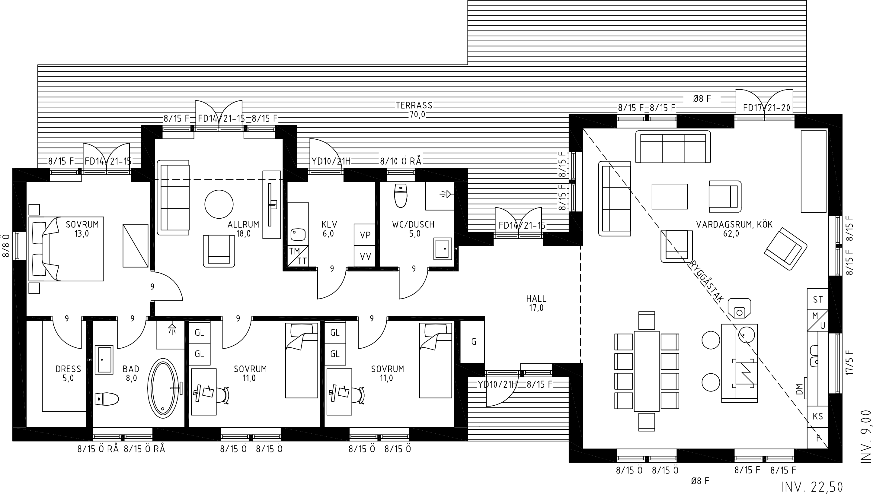 Planlösning Silverlund