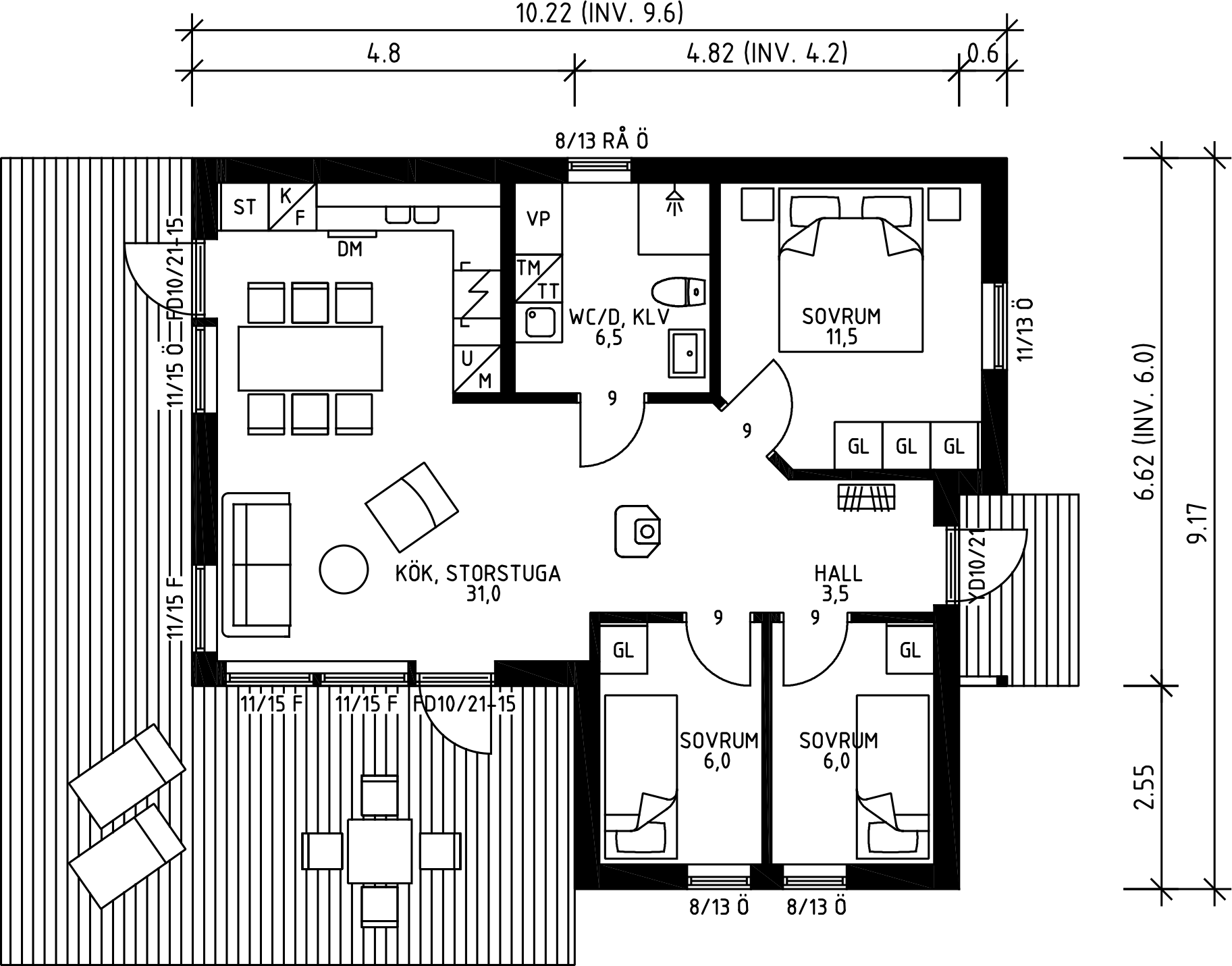Planlösning Djupvik