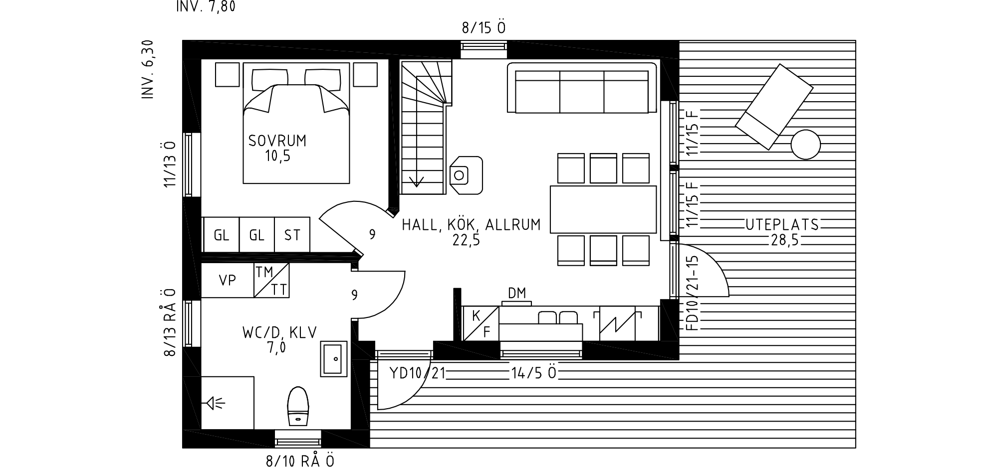 Planlösning Hällevik